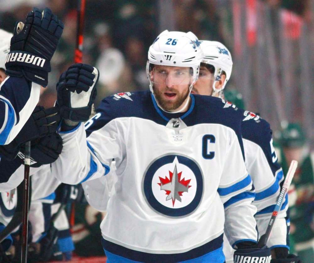Captain Blake Wheeler is set to hit the 400 career assists mark. (Andy Clayton-King / The Canadian Press files)