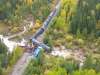 THE CANADIAN PRESS
Aerial view of the train derailment near Ponton, Man. on Sept. 15.