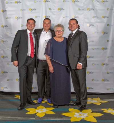 (Photo: E. Katie Wowryk ) 
From left: Jason, Jeff, Eleane and Lenny Baranyk at the Daffodil Gala.