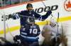 Winnipeg Jets' Dustin Byfuglien (33) and Bryan Little (18) celebrate Byfuglien's goal against the Vancouver Canucks during third period NHL action in Winnipeg on Thursday, October 18, 2018. John Woods / The Canadian Press files)