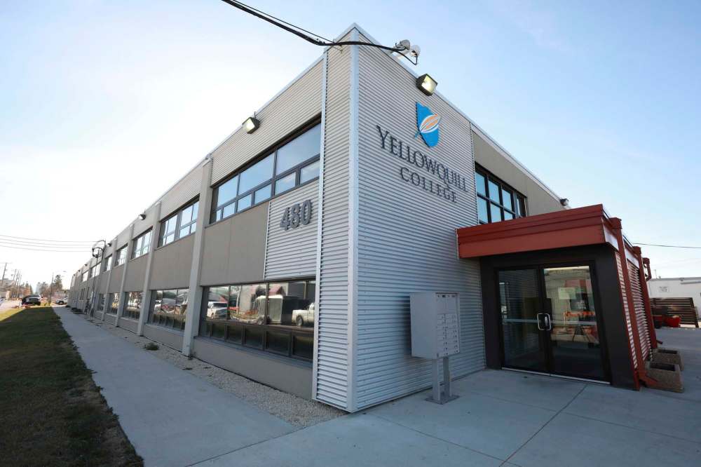 Yellowquill College is part of Long Plain’s urban reserve. (Ruth Bonneville / Winnipeg Free Press)
