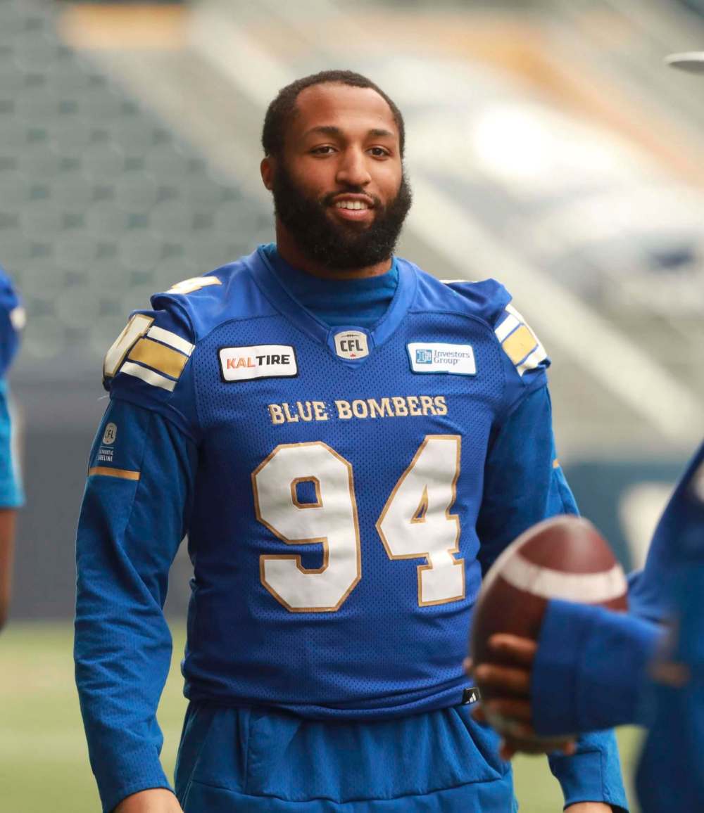 RUTH BONNEVILLE / WINNIPEG FREE PRESS
Defensive lineman Jackson Jeffcoat.
