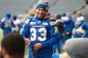 RUTH BONNEVILLE / WINNIPEG FREE PRESS
Blue Bombers running back Andrew Harris takes part in practice Thursday. He is key to his team’s offensive success, but the visiting Stampeders have been able to contain him as of late.