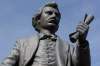 Statue of Louis Riel at the Legislative Building. South side on opposite side of Assiniboine, facing south. TREVOR HAGAN / WINNIPEG FREE PRESS FILES