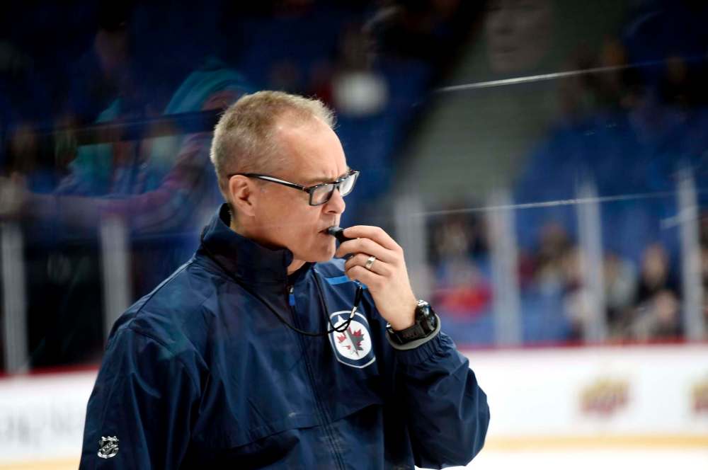 Coach Paul Maurice eased off the gas Tuesday at practice, but upped the intensity Wednesday. (Martti Kainulainen / Lehtikuva)