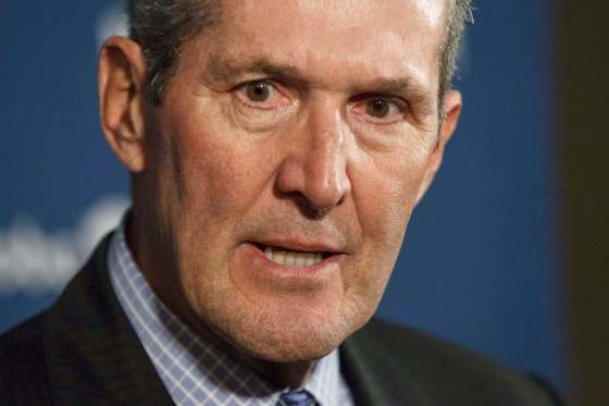 MIKE DEAL / WINNIPEG FREE PRESSManitoba Premier Brian Pallister talks to the media after question period Wednesday afternoon.181031 - Wednesday, October 31, 2018.