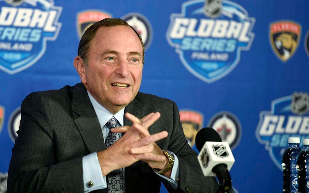 Heikki Saukkomaa / Lehtikuva / The Associated Press
NHL commissioner Gary Bettman
