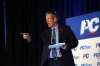 Premier Brian Pallister delivers the keynote address at the Progressive Conservative Party of Manitoba annual general meeting on Saturday at the Brandon Keystone Centre. (Michael Lee / The Brandon Sun)
