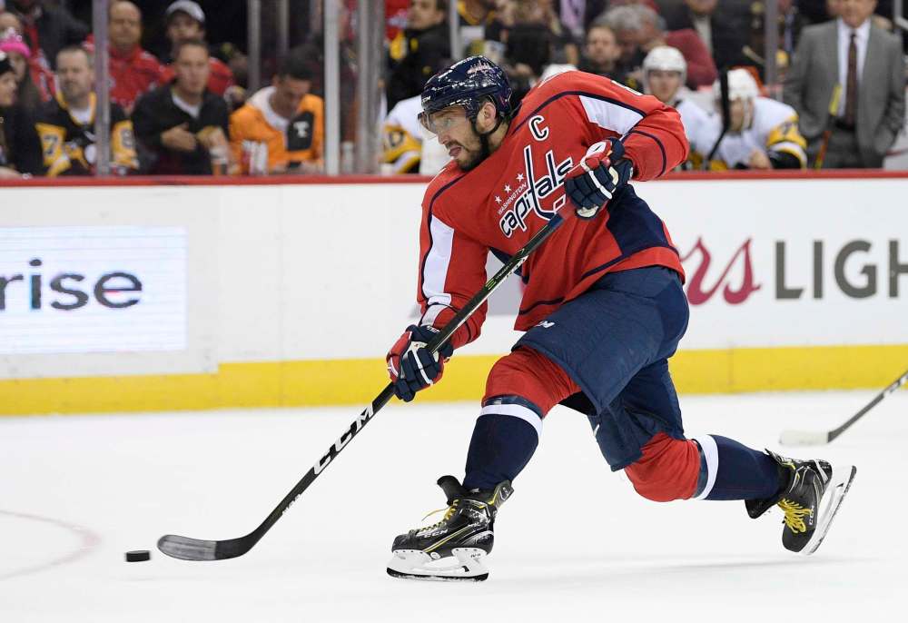 Alexander Ovechkin and the Washington Capitals are looking for back-to-back wins on the road after beating Minnesota 5-2 on Tuesday. (Nick Wass / The Associated Press files)