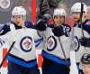 THE CANADIAN PRESS/ Patrick Doyle
Winnipeg Jets linemates Andrew Copp, Brandon Tanev and Adam Lowry have been reunited for the team's game against the Buffalo Sabres, Friday.