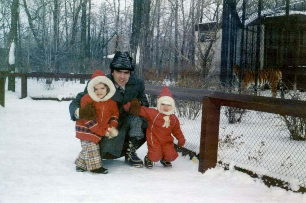 SUPPLIED
McCarthy with his two daughters Rachel (left) and Fiona