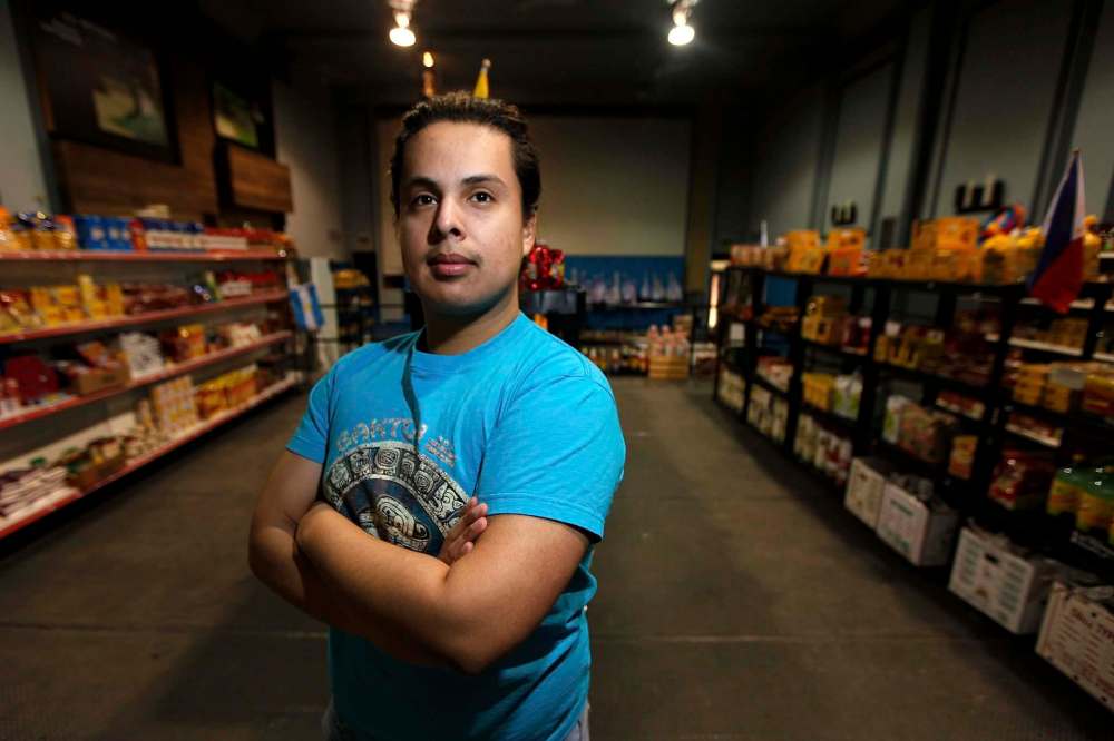 PHIL HOSSACK / WINNIPEG FREE PRESS
Jesse Lemus just opened his second Latinos Market location in the former Kings Theatre at 1769 Portage Ave.