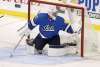Connor Hellebuyck being lit up from inside the slot at even strength. (Trevor Hagan / Free Press files)
