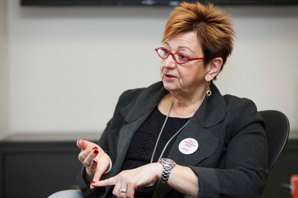 Darlene Jackson, head of the Manitoba Nurses Union, heard a story about women getting pregnant to get into a treatment bed quicker. (Mike Deal / Winnipeg Free Press files)