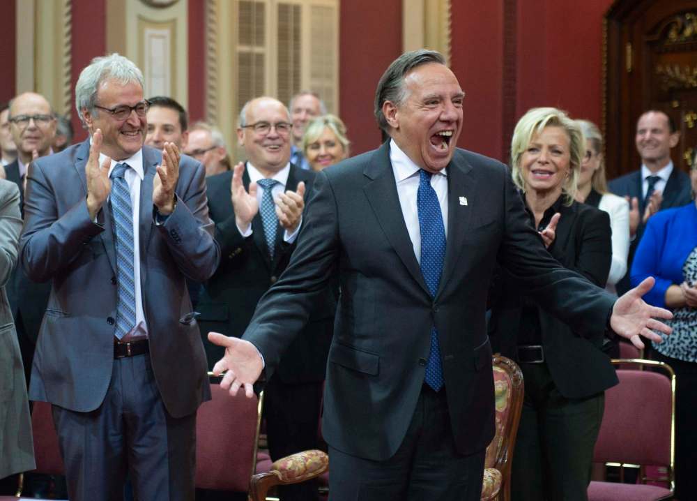 The Coalition Avenir Québec party won a majority government in the province's October election, making Francois Legault the new premier. (Jacques Boissinot / The Canadian Press files)