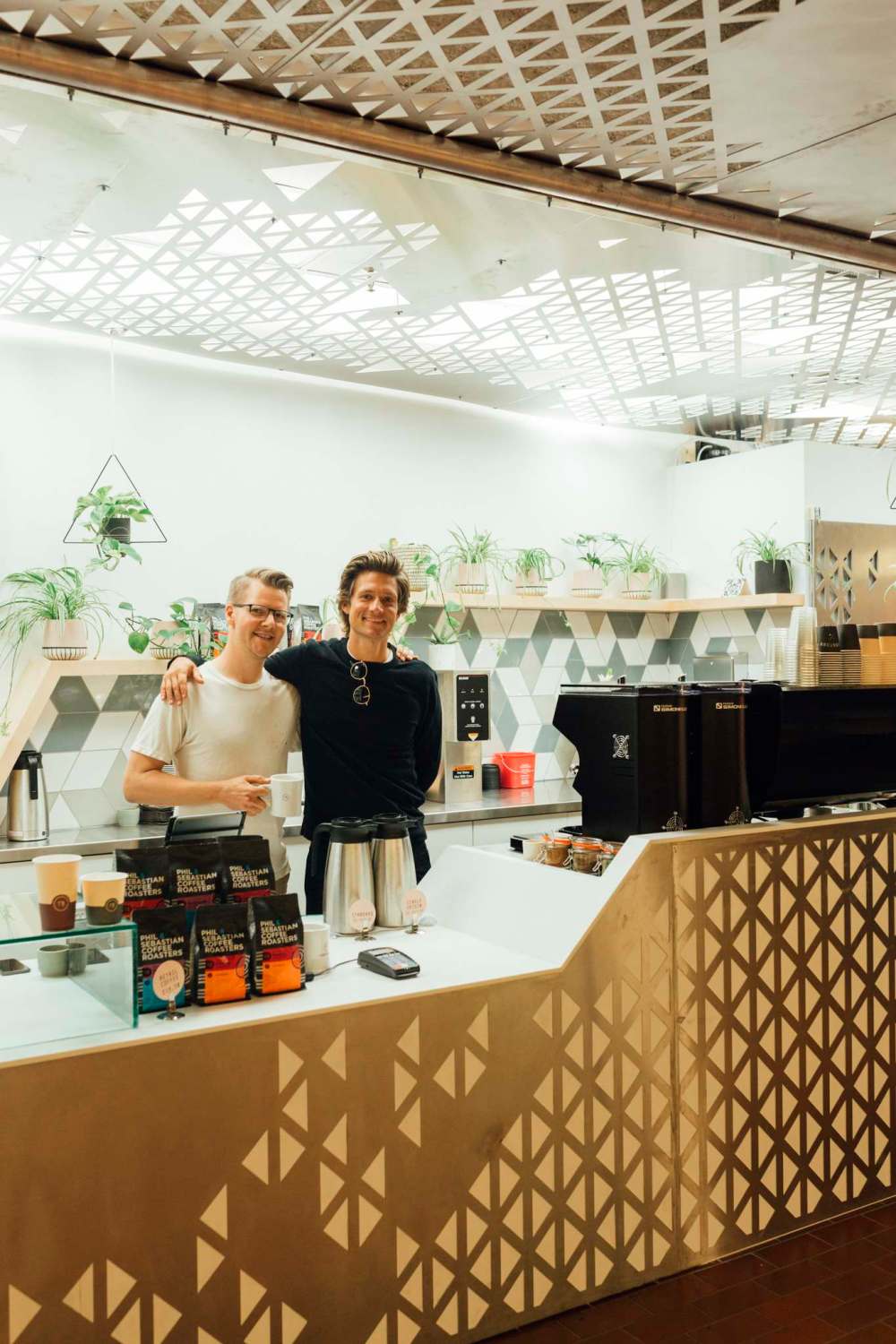 Adam Collier / Winnipeg Free Press
Graham Bargen (left, with co-owner Thom Hiebert) says they're happy to be on Graham Avenue and thankful people have been open-minded about experiencing local fare.