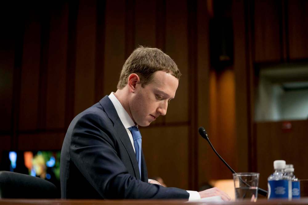 Andrew Harnik, File / The Associated Press
In this April 10, 2018, file photo Facebook CEO Mark Zuckerberg pauses while testifying before a joint hearing of the Commerce and Judiciary Committees about the use of Facebook data to target American voters in the 2016 election.