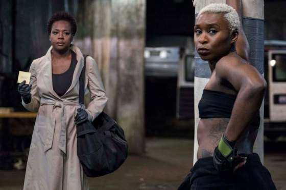 Merrick Morton / Twentieth Century FoxViola Davis (left) and Cynthia Erivo in the heist film Widows.
