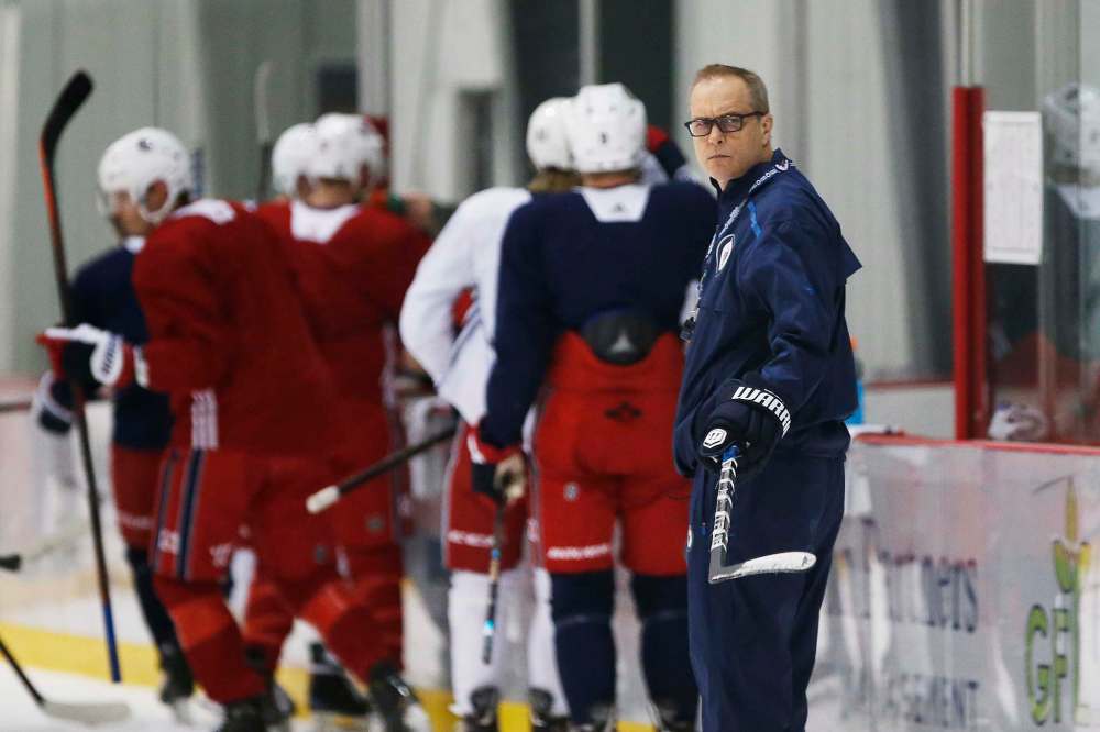 JOHN WOODS / WINNIPEG FREE PRESS
Paul Maurice says the squad is better equipped to handle major injuries that befall the team this year.