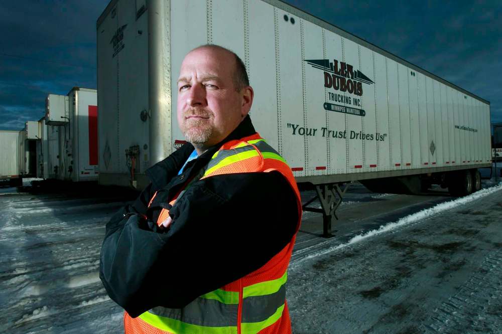 PHIL HOSSACK / WINNIPEG FREE PRESS
Jason Dubois, CEO of Len Dubois Trucking on moving his business to CentrePort: