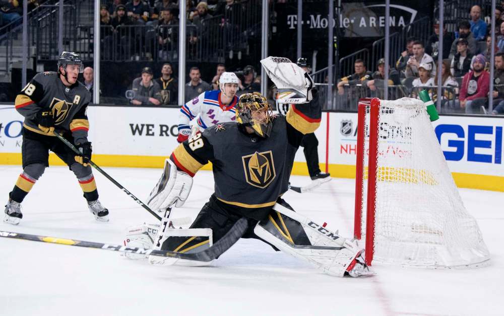Vegas is 9-1-2 in its past 12 games and goalie Marc-Andre Fleury has a lot to do with the team's recent wins. (Eric Jamison / The Associated Press files)