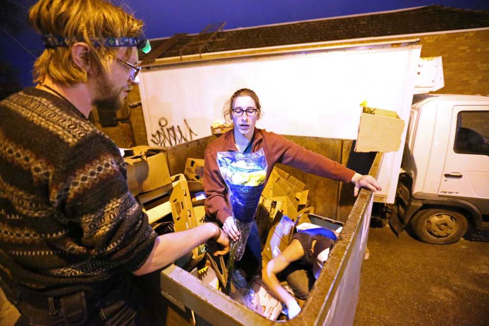 Dumpster divers seek food justice Winnipeg Free Press