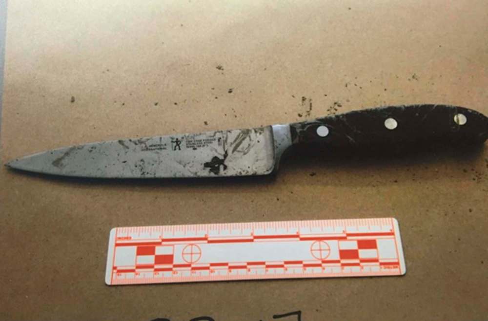 SUPPLIED
A knife found across the river from where bus driver Irvine Jubal Fraser was fatally stabbed.