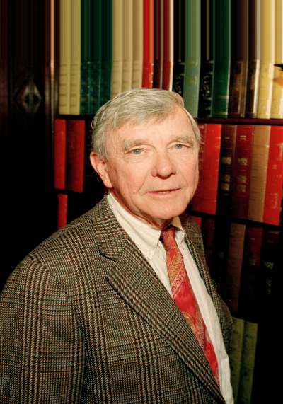 The Associated Press Files
New York Times columnist Russell Baker also hosted the TV show Masterpiece Theatre.