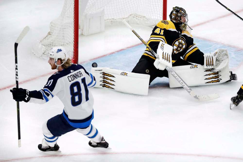 Kyle Connor has scored 22 goals this year including two in Boston Tuesday before adding another during a shootout. (Charles Krupa / The Associated Press files)