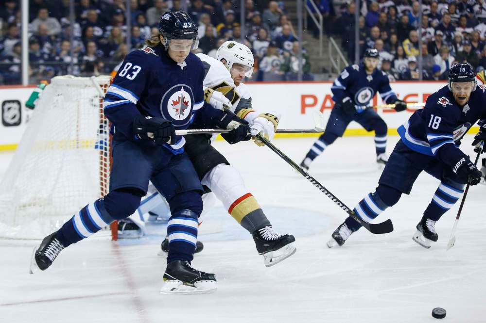 Defenceman Sami Niku (83) was selected 198th overall in 2015. (John Woods / Winnipeg Free Press files)