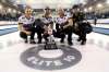 Denni Neufeld (from left), Matt Wozniak, B.J. Neufeld and Mike McEwen won the Grand Slam of Curling event last year, but couldn't win the Brier. (Trevor Hagan /Winnipeg Free Press files)