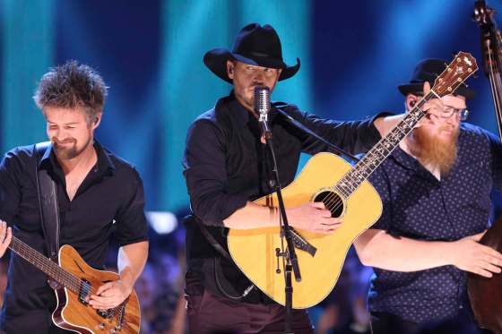 Brandt performs at the Canadian Country Music Awards in Hamilton, Ont. last year. (Peter Power / Canadian Press files)
