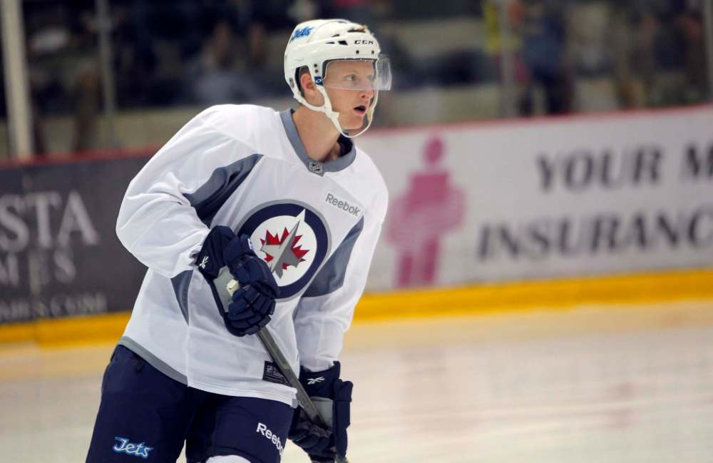 Kyle Connor was called up Monday from the Manitoba Moose to take the spot of Mathieu Perreault, who left Saturday’s game with a lower-body injury. (Boris Minkevich / Winnipeg Free Press files)