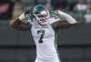 THE CANADIAN PRESS/Jason Franson.
The Blue Bombers have signed Saskatchewan Roughriders defensive end Willie Jefferson to a one-year contract.