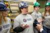 MIKE DEAL / WINNIPEG FREE PRESS
Students a the IBEW Local 2085 Training Centre, from left, Lisa Burr, Meagan Robinson, Evangeline Cauchi, and Laura Csuzdi, after federal minister's funding announcemnt for Canada&rsquo;s building trades.