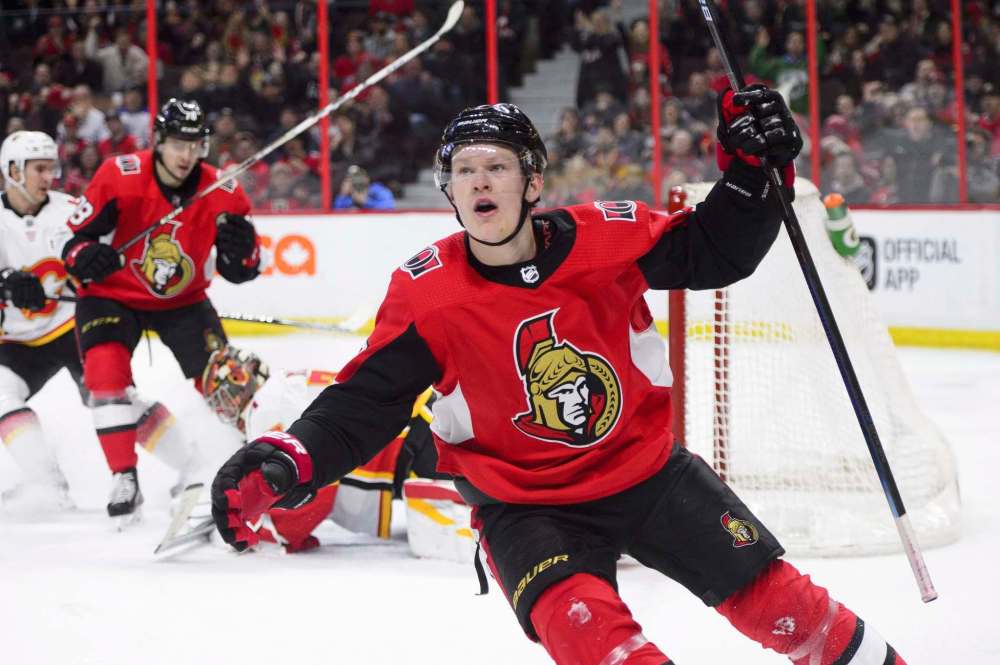 Adams] Brady Tkachuk, drunk in the Byward Market, yells out We're