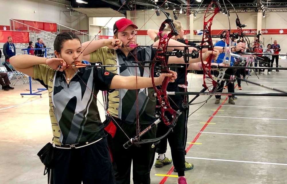 WPotrebka Photography
Archers Bryanne Lameg (from left) and Austin Taylor are two medal hopefuls for Manitoba at this week's Canada Winter Games in Red Deer, Alberta.