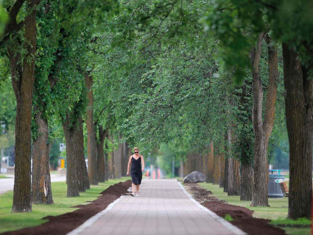 TREVOR HAGAN / WINNIPEG FREE PRESS FILES
A woman walks along Conservatory Drive in Assiniboine Park on a summer Sunday.