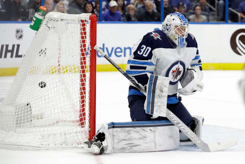 Tampa scored the winning goal on Laurent Brossoit Tuesday, so he was dinged with the loss in the stats column. He will start Friday in Carolina. (Chris O'Meara /The Associated Press files)