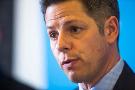 MIKAELA MACKENZIE / WINNIPEG FREE PRESSMayor Brian Bowman speaks to the media about the newly released 2019 budget.