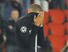 PSG forward Kylian Mbappe reacts end of the Champions League round of 16, 2nd leg, soccer match between Paris Saint Germain and Manchester United at the Parc des Princes stadium in Paris, France, Wednesday, March. 6, 2019. (AP Photo/Thibault Camus)