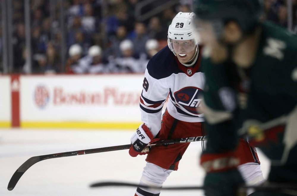 TREVOR HAGAN / THE CANADIAN PRESS FILES
Patrik Laine's biggest priority right now is trying to get another big win for a Jets team.
