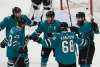 The San Jose Sharks are first in the Pacific Division, but Calgary is only one point back. (Jeff Chiu / The Associated Press files)