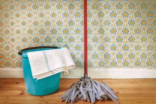Fotolia
Only mop wood floors when they really need it.