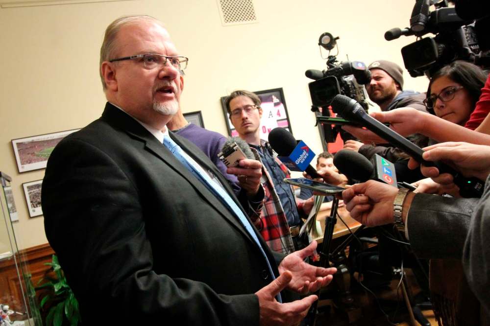 Education Minister Kelvin Goertzen said the city has to follow the law and collect the education taxes. (Jessica Botelho-Urbanski / Winnipeg Free Press files)