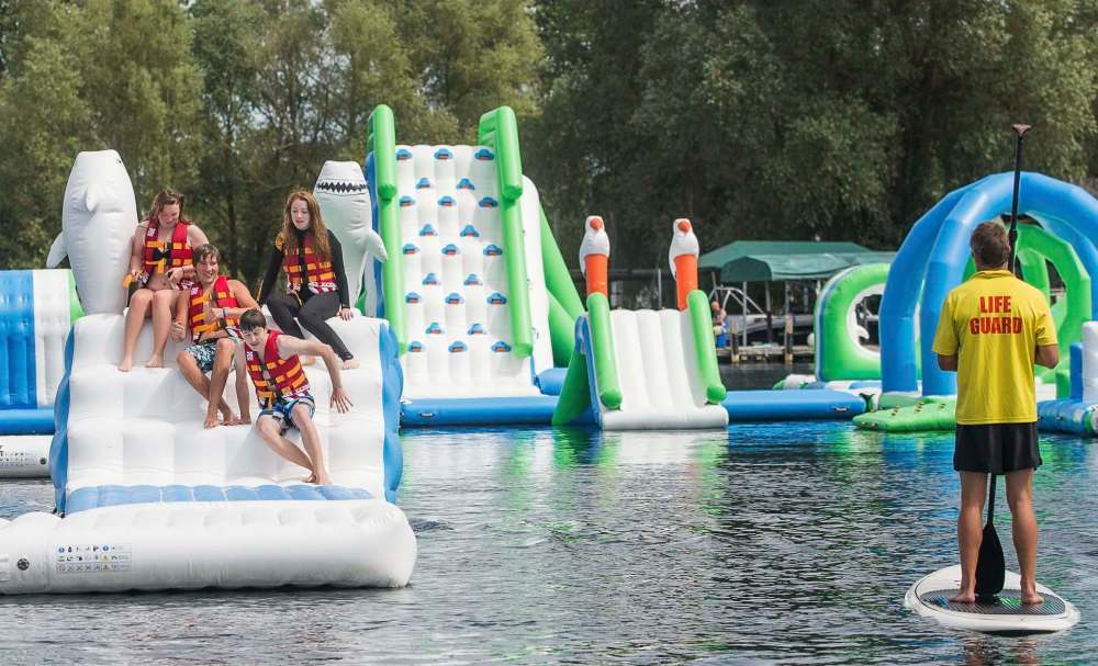 SUPPLIED
Kids using the water park are required to wear lifejackets and will be supervised by lifeguards.