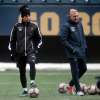 PHIL HOSSACK / WINNIPEG FREE PRESS
Valour FC player Nicolás Galvais works out with the team Wednesday at Investors Group Field.
