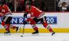 (AP Photo/Matt Marton)
Chicago Blackhawks centre Jonathan Toews carries the puck during the first period against the Winnipeg Jets, Monday, in Chicago.