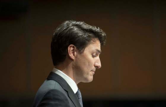 THE CANADIAN PRESS/Adrian WyldCanadian Prime Minister Justin Trudeau speaks to caucus on Parliament Hill in Ottawa, Tuesday.