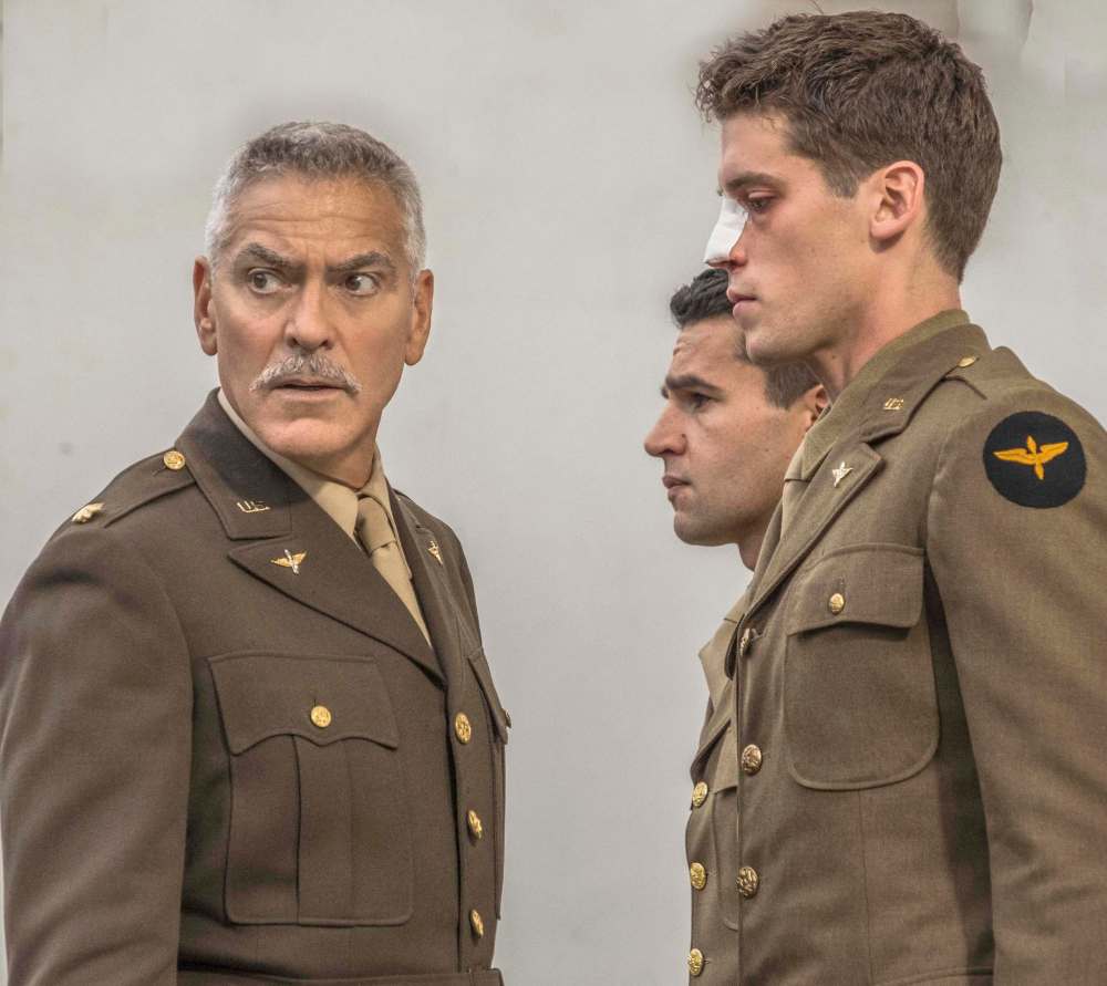 Hulu/TNS
George Clooney (left), Christopher Abbott and Pico Alexander costar in Hulu's series,